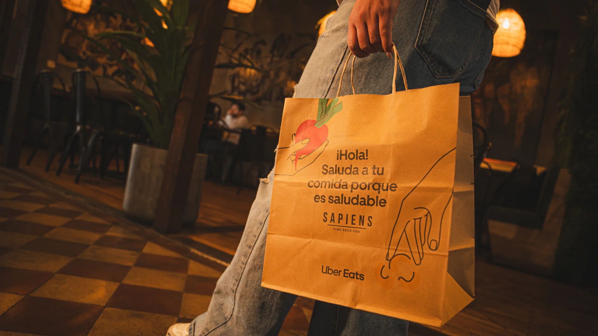 Bolsa de delivery de Sapiens: Saluda a tu comida porque es saludable